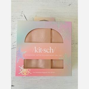 NWT - KITSCH Standard Satin Pillowcases (set of 2)